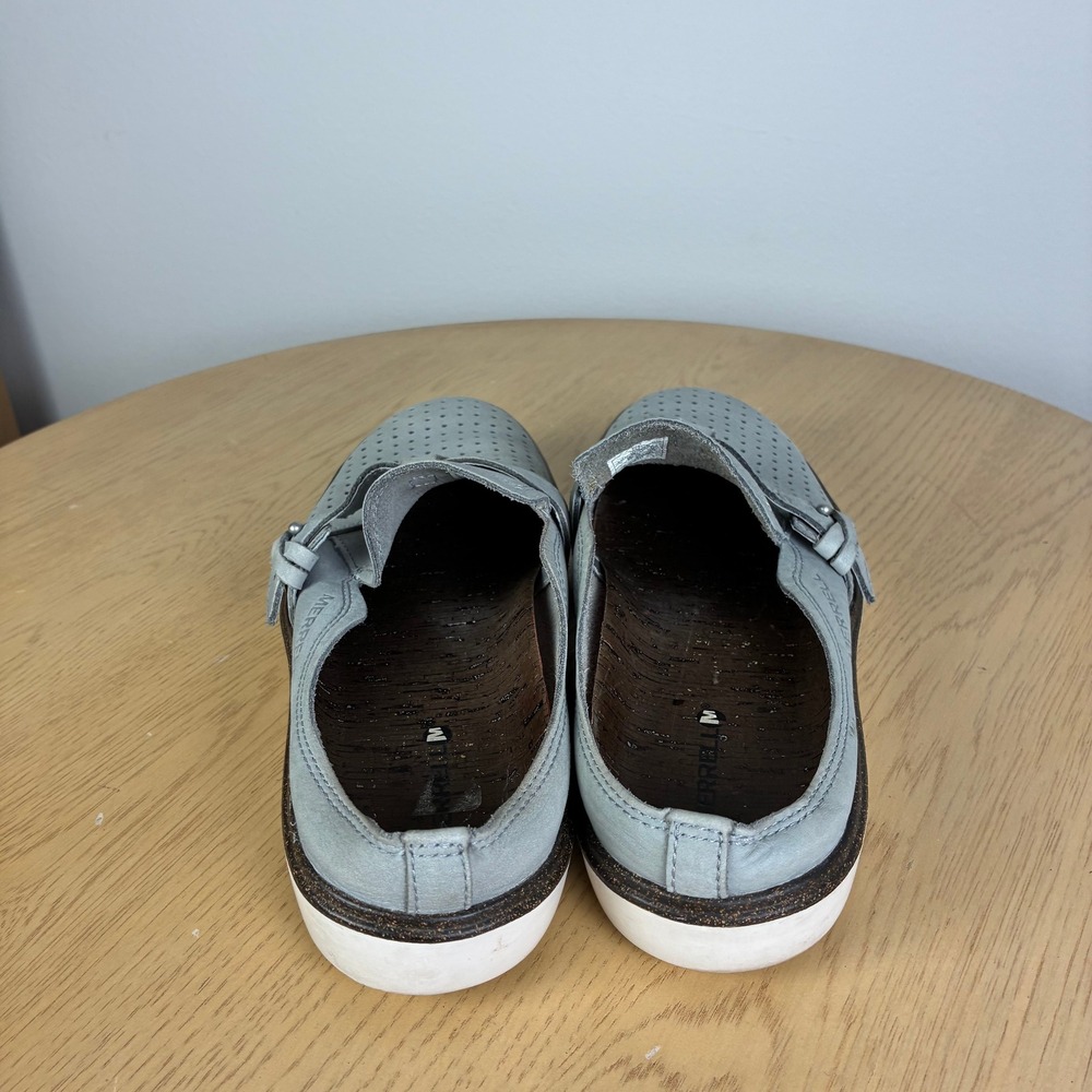 Merrell Around Town Slip On Air Shoes Women's 8 Comfort Mules Perforated Clogs - Picture 5 of 7